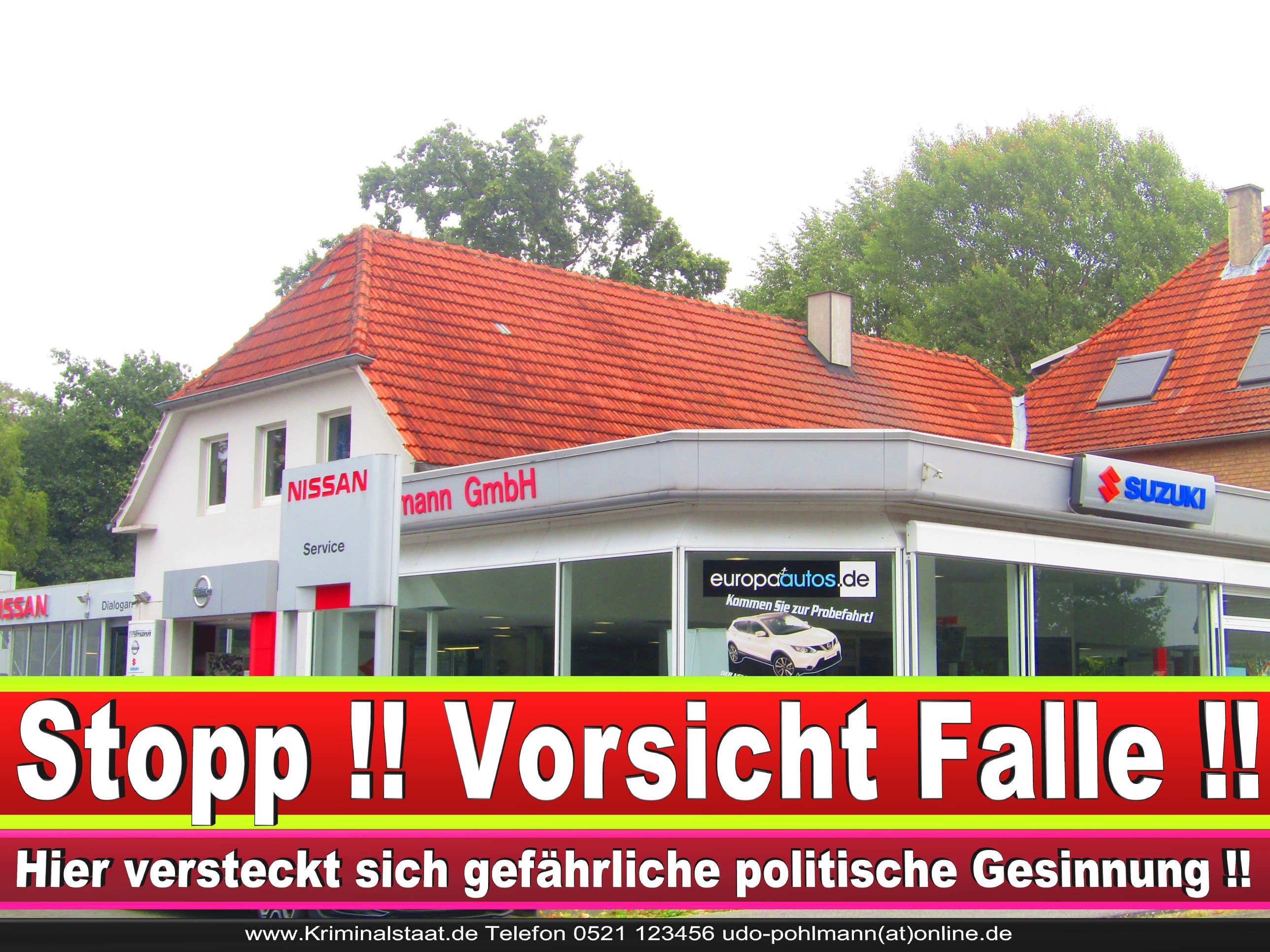 AUTOHAUS SPRUNGMANN CDU BIELEFELD 6 LANDTAGSWAHL BUNDESTAGSWAHL BÜRGERMEISTERWAHL