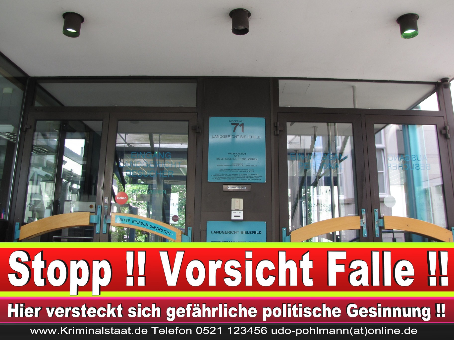 CDU Landgericht Bielefeld Landgerichtspräsident Klaus Petermann Hochstraße Bünde Jens Gnisa Richterbund Richtervereinigung 21