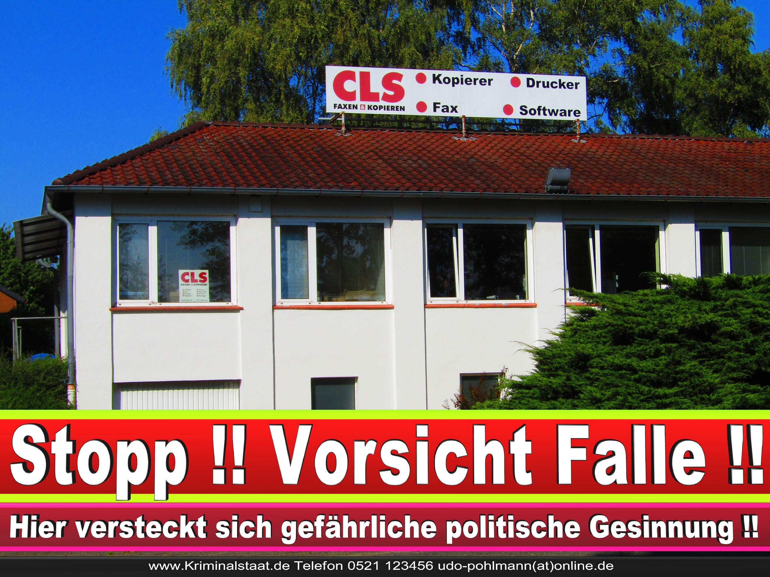 CLS MENSCH UND BÜRO GMBH CDU BIELEFELD 1 LANDTAGSWAHL BUNDESTAGSWAHL BÜRGERMEISTERWAHL