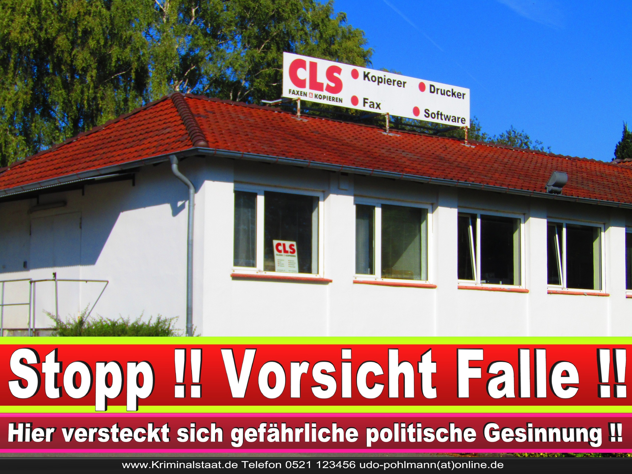 CLS MENSCH UND BÜRO GMBH CDU BIELEFELD 3 LANDTAGSWAHL BUNDESTAGSWAHL BÜRGERMEISTERWAHL