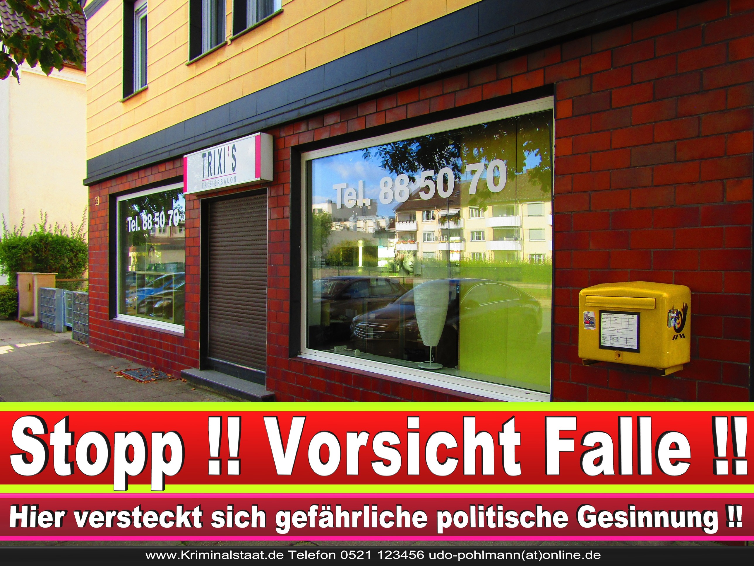 PATRICIA WEHMEYER TRIXI CDU BIELEFELD HAIRSALON FRISEUR 10 LANDTAGSWAHL BUNDESTAGSWAHL BÜRGERMEISTERWAHL