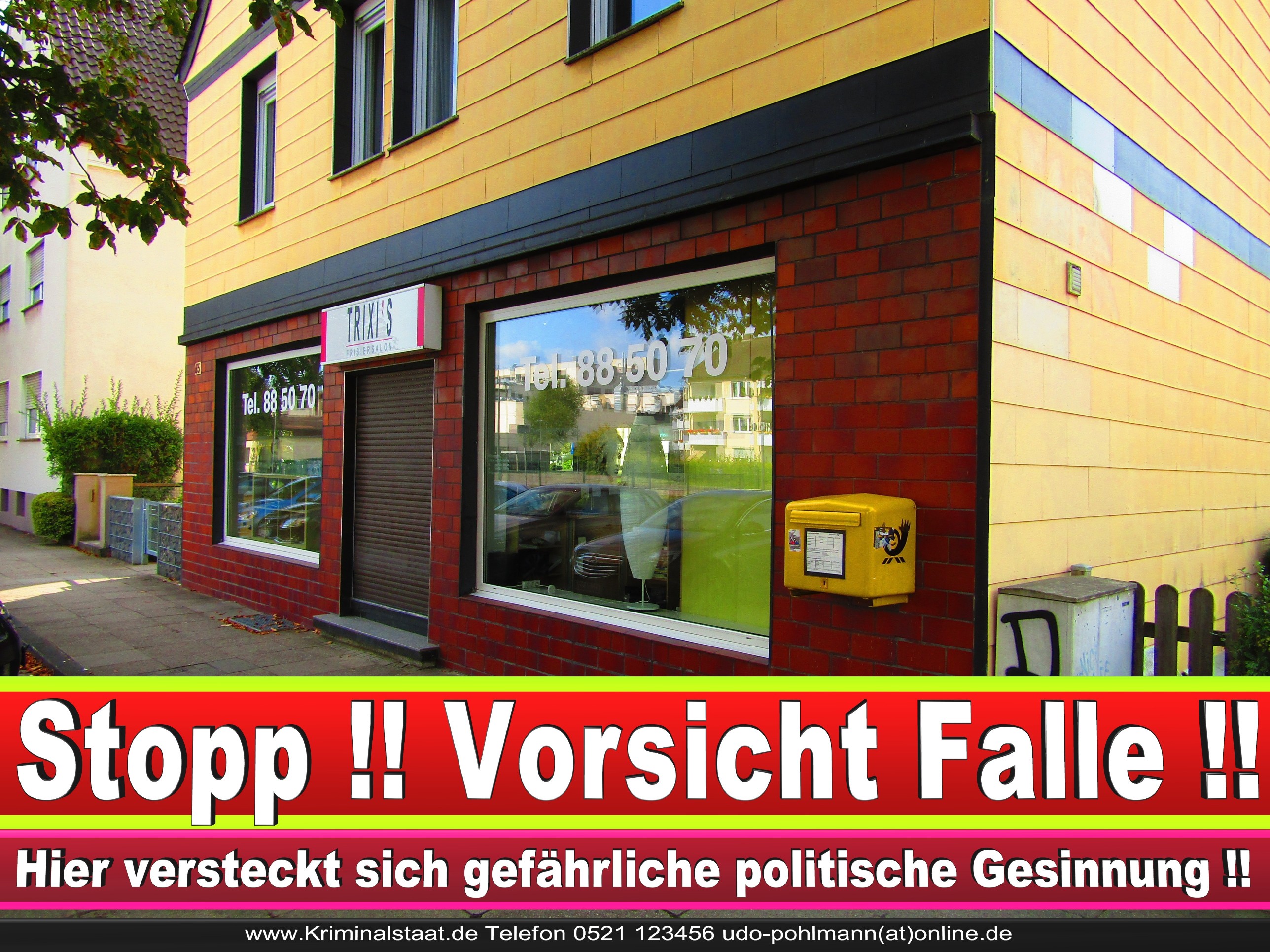 PATRICIA WEHMEYER TRIXI CDU BIELEFELD HAIRSALON FRISEUR 12 LANDTAGSWAHL BUNDESTAGSWAHL BÜRGERMEISTERWAHL