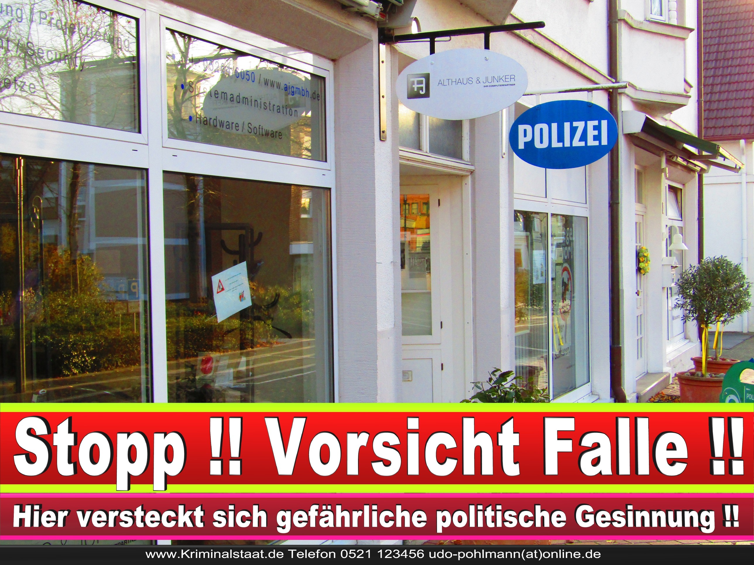 Polizei Steinhagen CDU SPD FDP Ortsverband CDU Bürgerbüro CDU SPD Korruption Polizei Bürgermeister Karte Telefonbuch NRW OWL (3)
