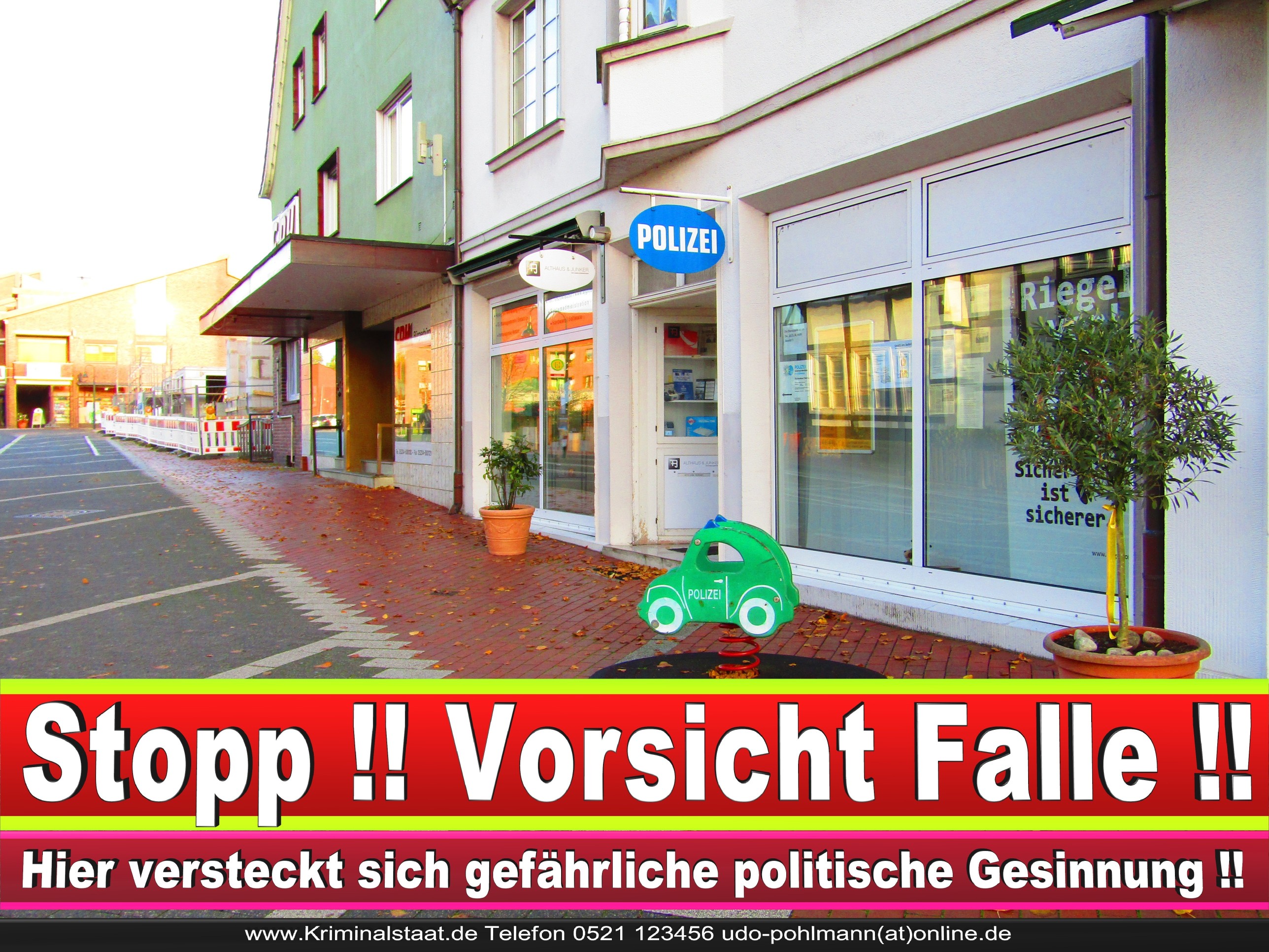 Polizei Steinhagen CDU SPD FDP Ortsverband CDU Bürgerbüro CDU SPD Korruption Polizei Bürgermeister Karte Telefonbuch NRW OWL (6)