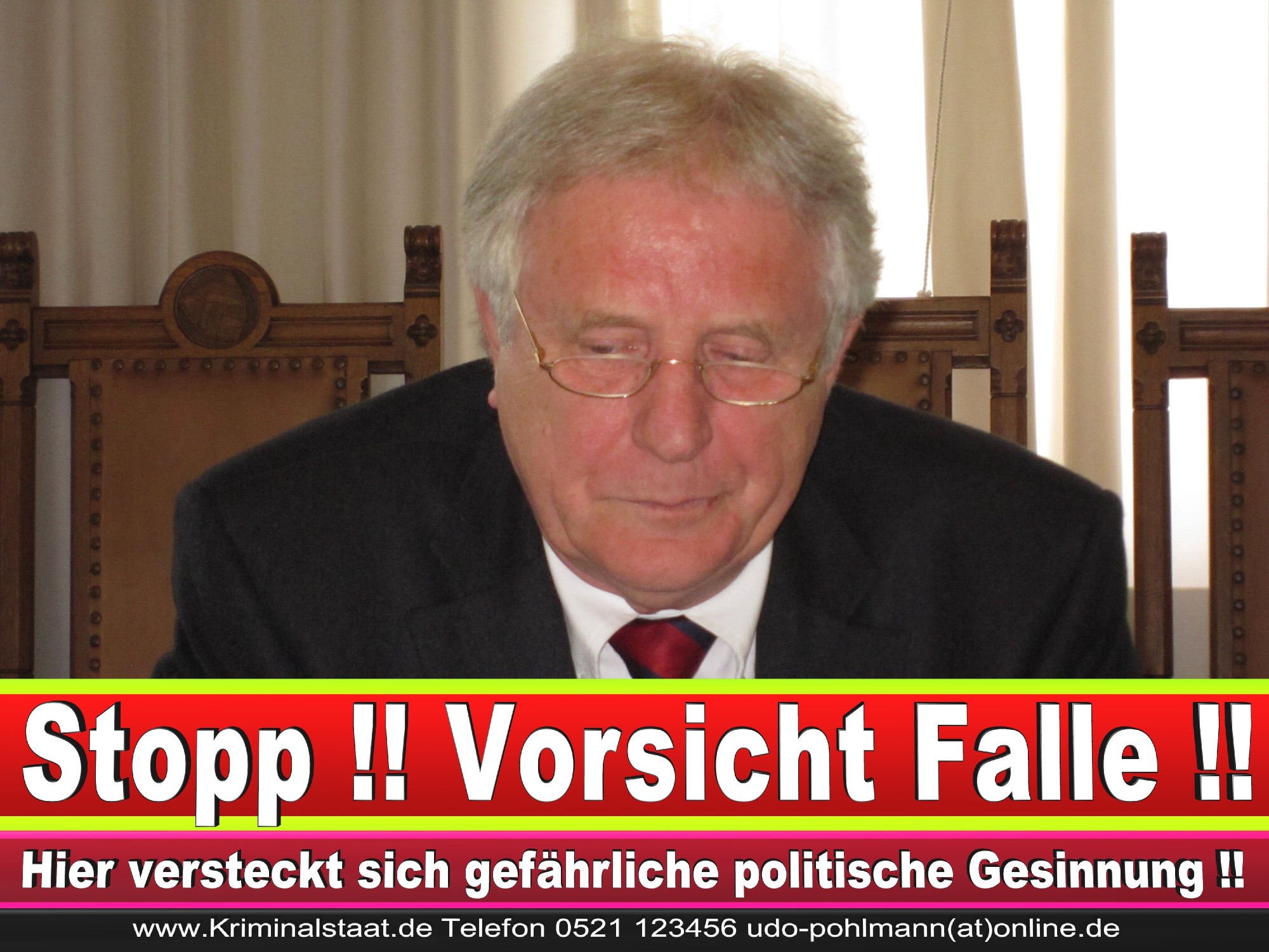 Polizeipräsident Erwin Südfeld Bielefeld Oberbürgermeister Bürgermeister Peter Clausen Pit Clausen Bielefeld (3)