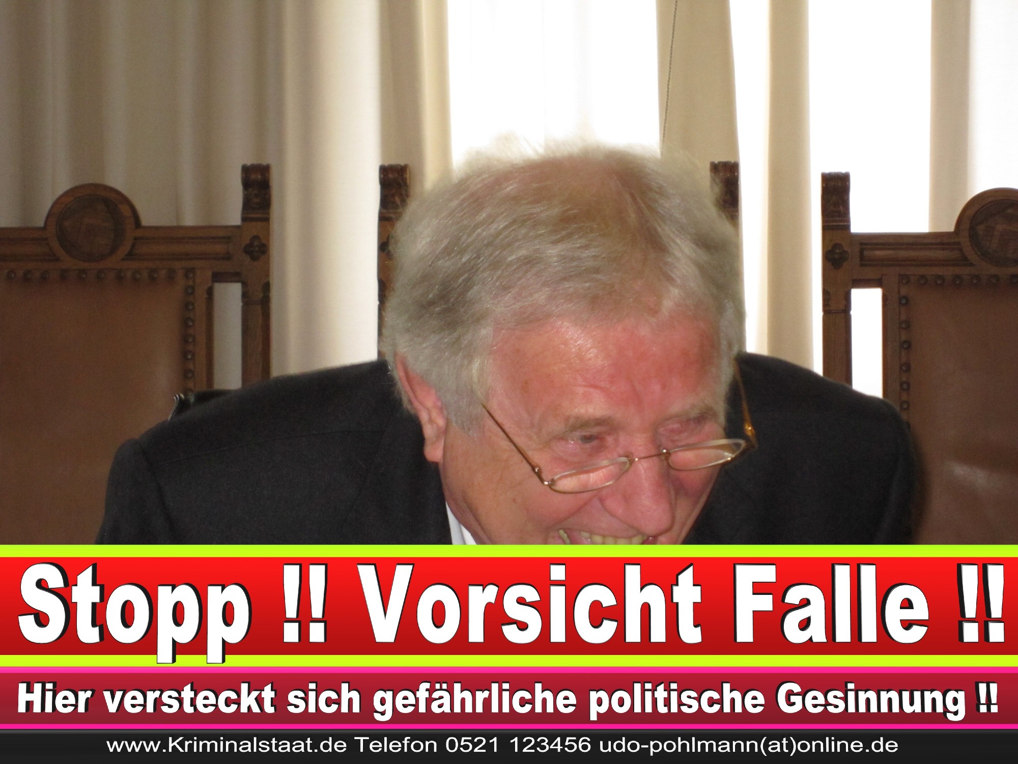 Polizeipräsident Erwin Südfeld Bielefeld Oberbürgermeister Bürgermeister Peter Clausen Pit Clausen Bielefeld (4)