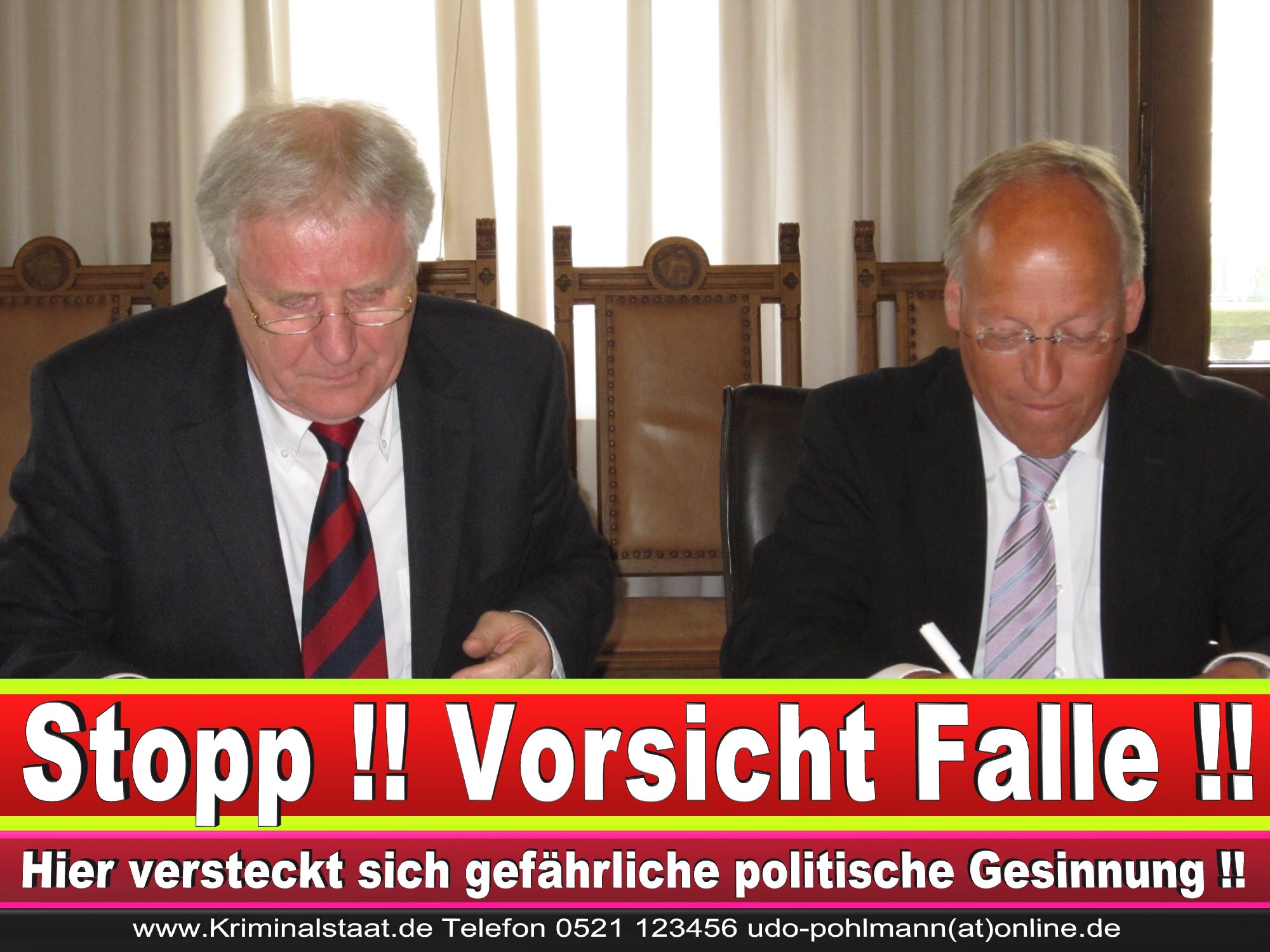 Polizeipräsident Erwin Südfeld Bielefeld Oberbürgermeister Bürgermeister Peter Clausen Pit Clausen Bielefeld (6)