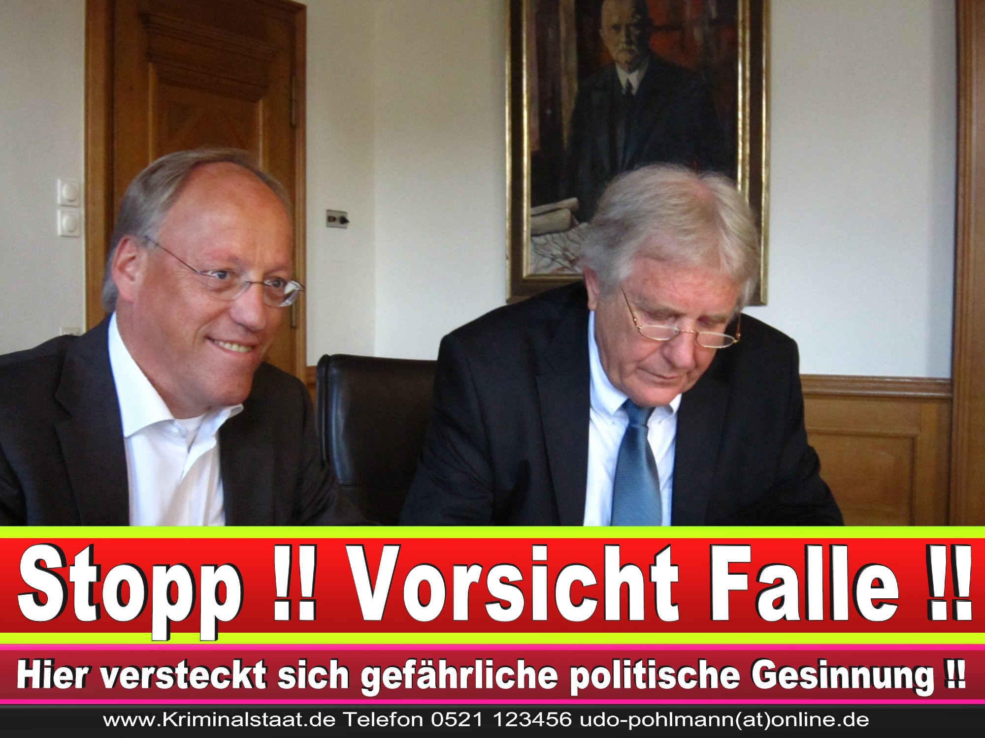 Polizeipräsident Erwin Südfeld Bielefeld Oberbürgermeister Bürgermeister Peter Clausen Pit Clausen Bielefeld (60)