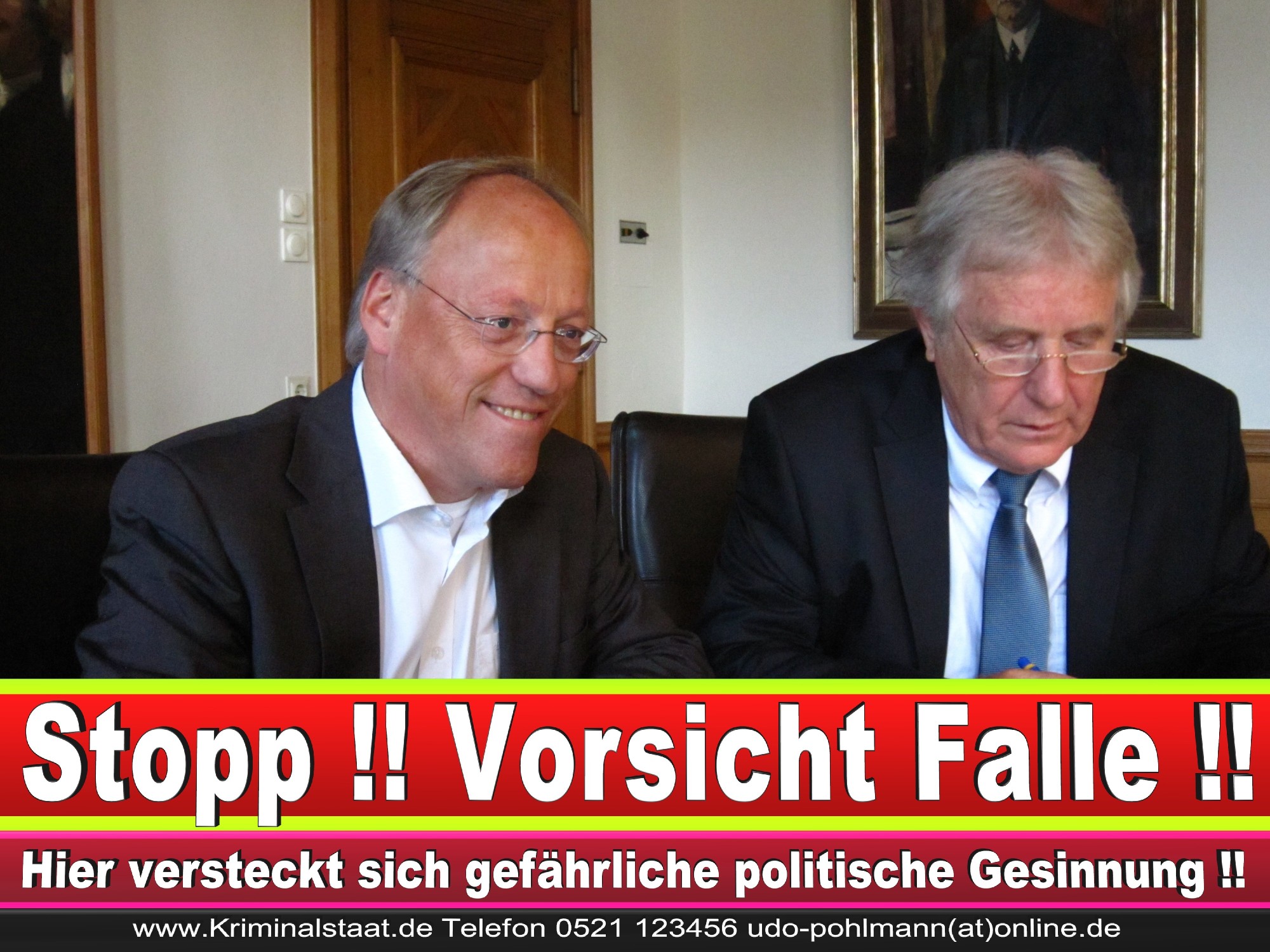 Polizeipräsident Erwin Südfeld Bielefeld Oberbürgermeister Bürgermeister Peter Clausen Pit Clausen Bielefeld (63)