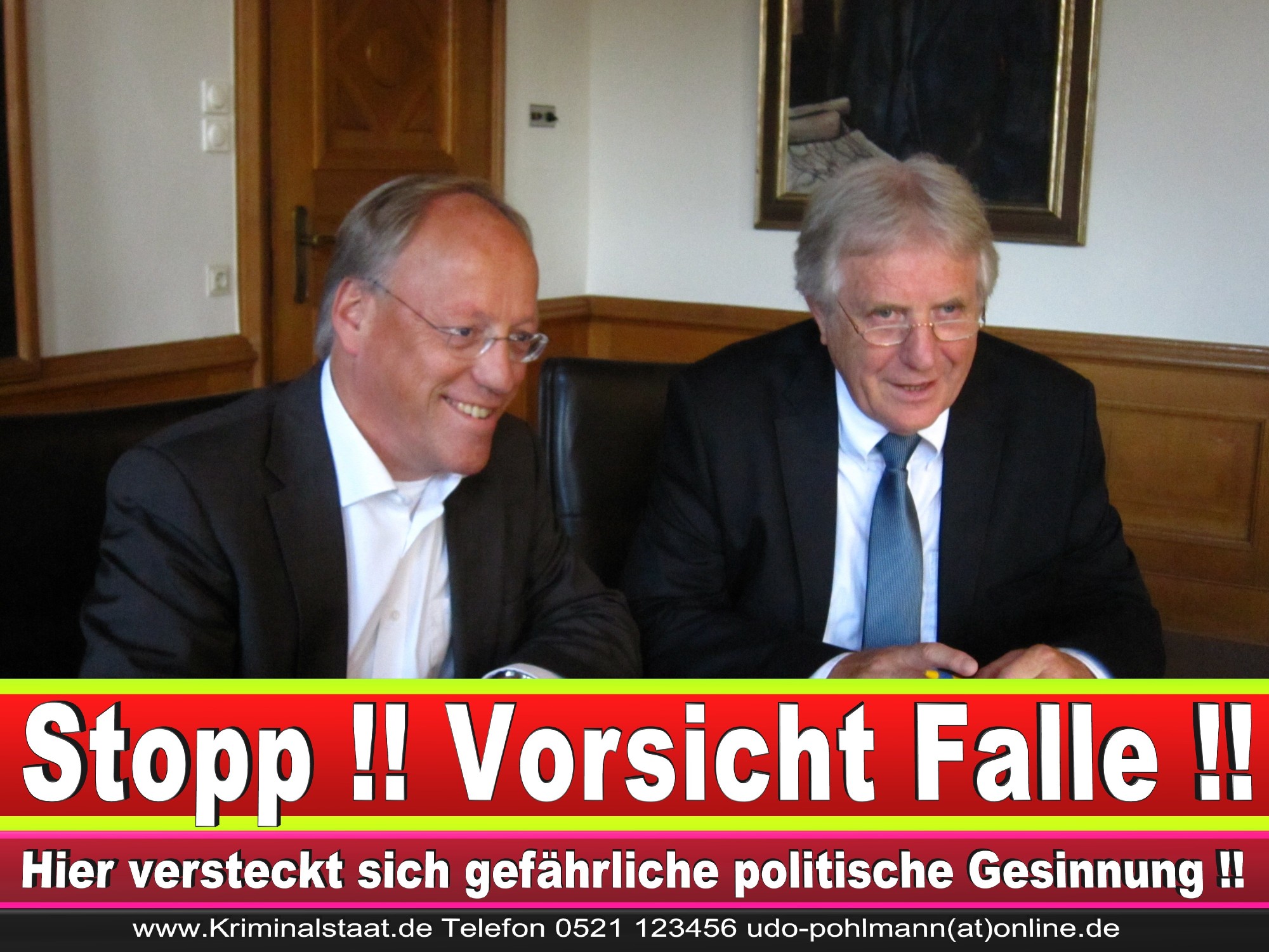 Polizeipräsident Erwin Südfeld Bielefeld Oberbürgermeister Bürgermeister Peter Clausen Pit Clausen Bielefeld (68)