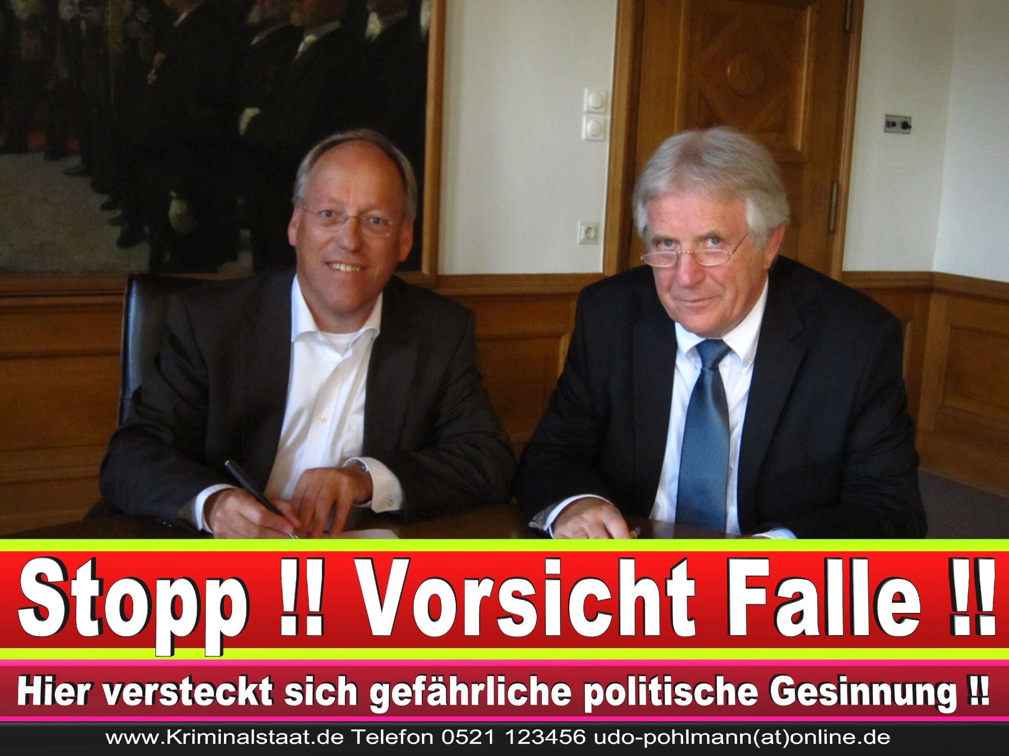Polizeipräsident Erwin Südfeld Bielefeld Oberbürgermeister Bürgermeister Peter Clausen Pit Clausen Bielefeld (69)