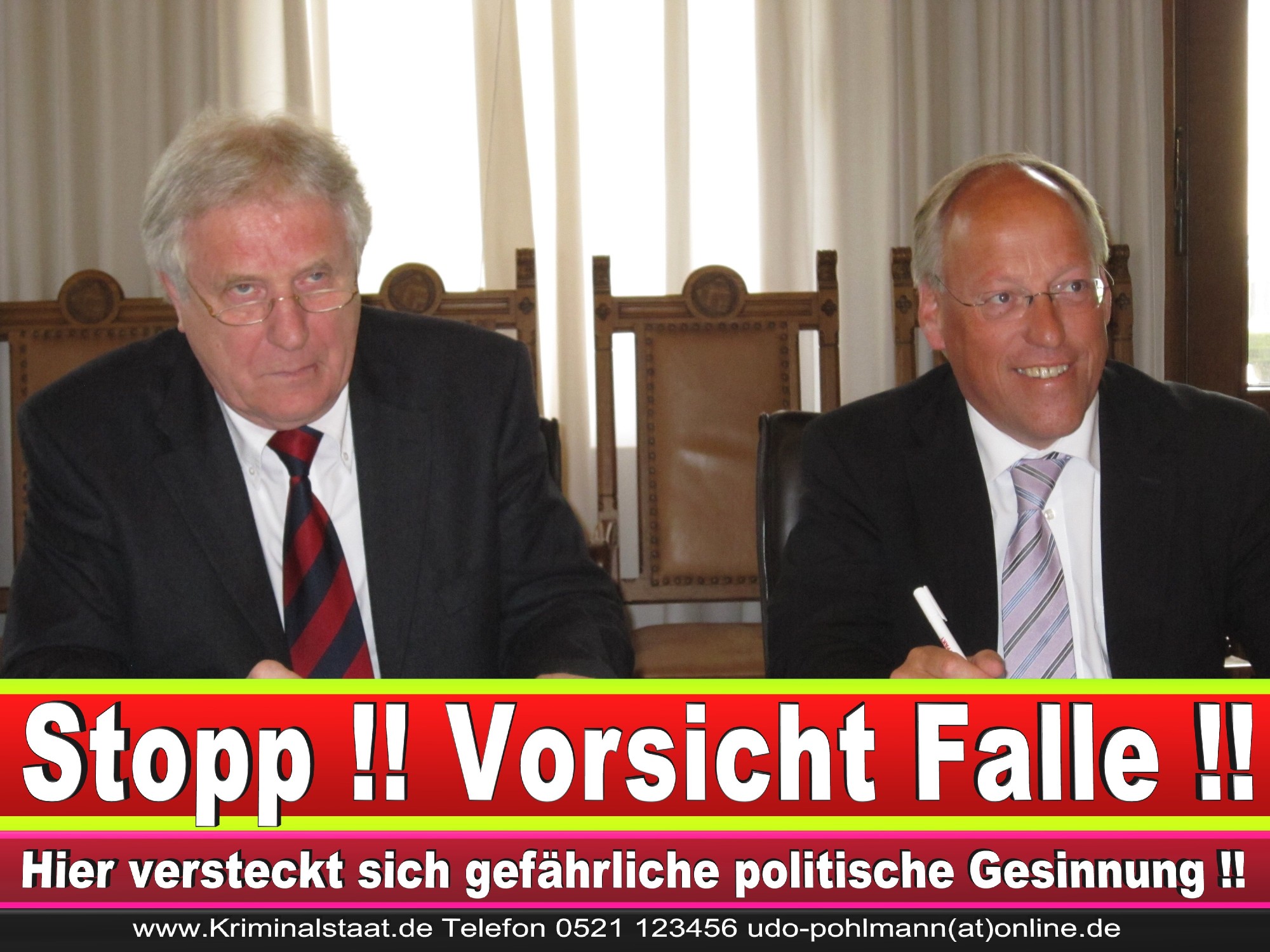 Polizeipräsident Erwin Südfeld Bielefeld Oberbürgermeister Bürgermeister Peter Clausen Pit Clausen Bielefeld (7)
