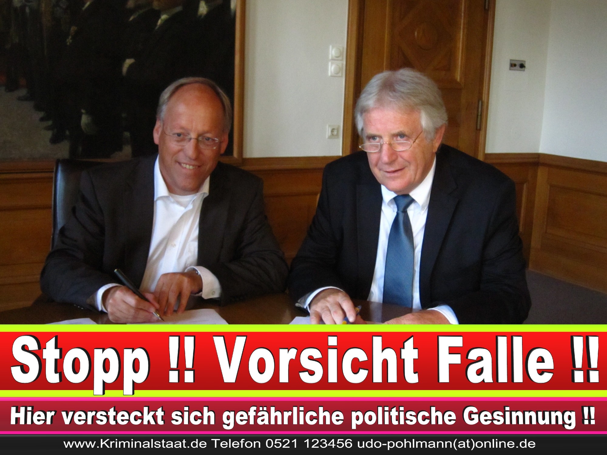 Polizeipräsident Erwin Südfeld Bielefeld Oberbürgermeister Bürgermeister Peter Clausen Pit Clausen Bielefeld (70)
