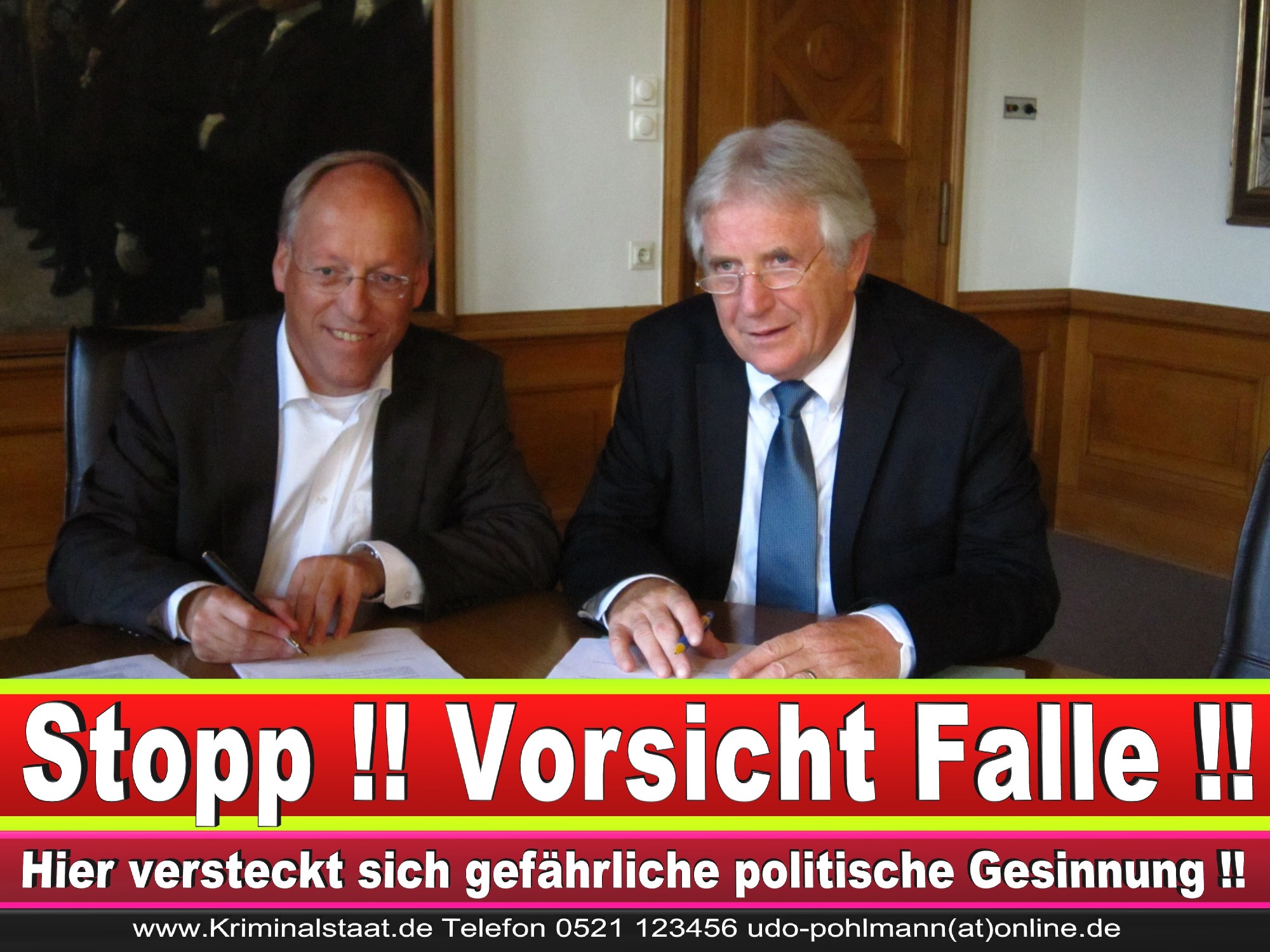 Polizeipräsident Erwin Südfeld Bielefeld Oberbürgermeister Bürgermeister Peter Clausen Pit Clausen Bielefeld (71)
