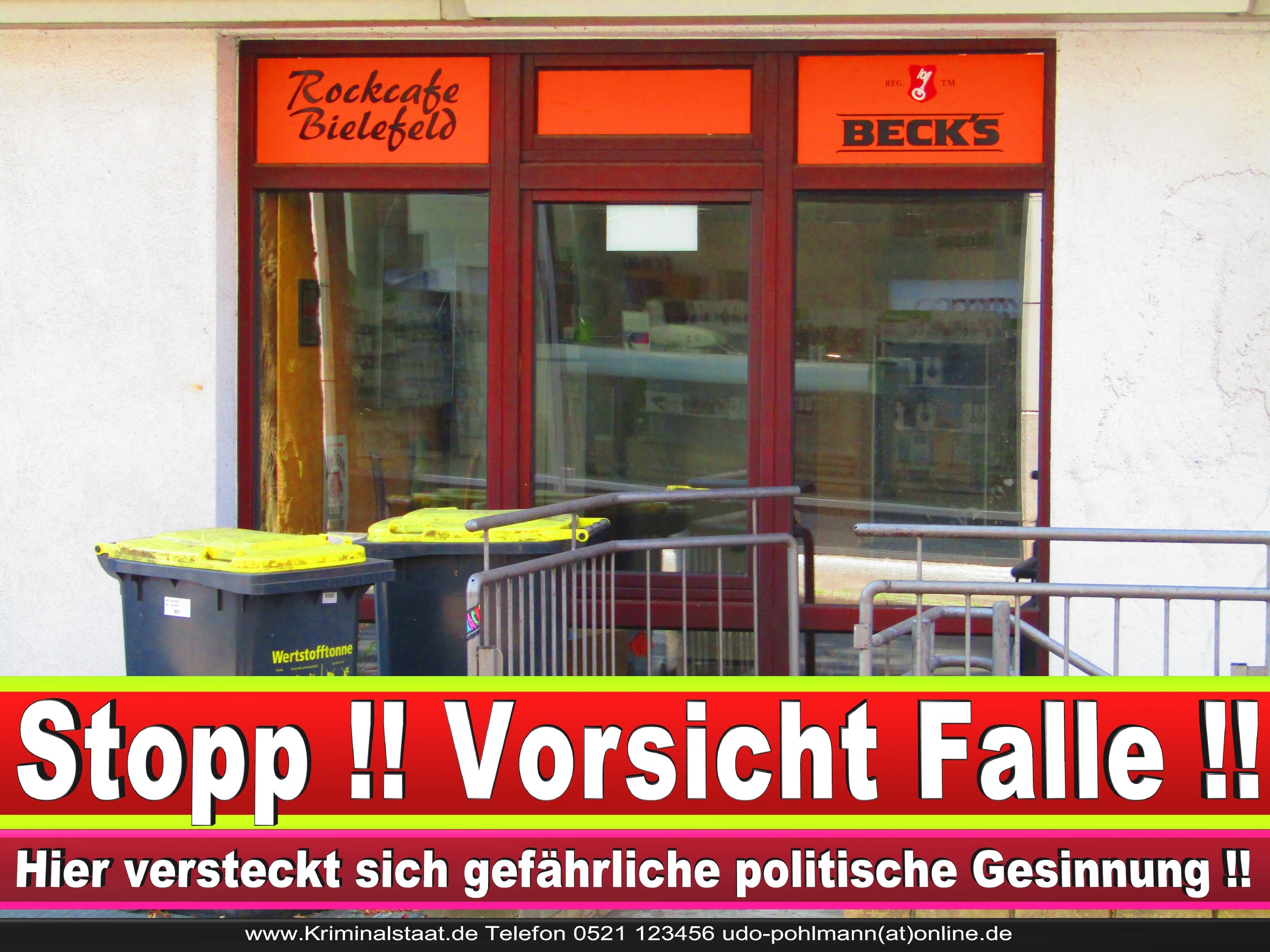 ROCK CAFE BIELEFELD CDU BIELEFELD Inhaber Niklas Meyer Und Markus Prange 1 LANDTAGSWAHL BUNDESTAGSWAHL BÜRGERMEISTERWAHL