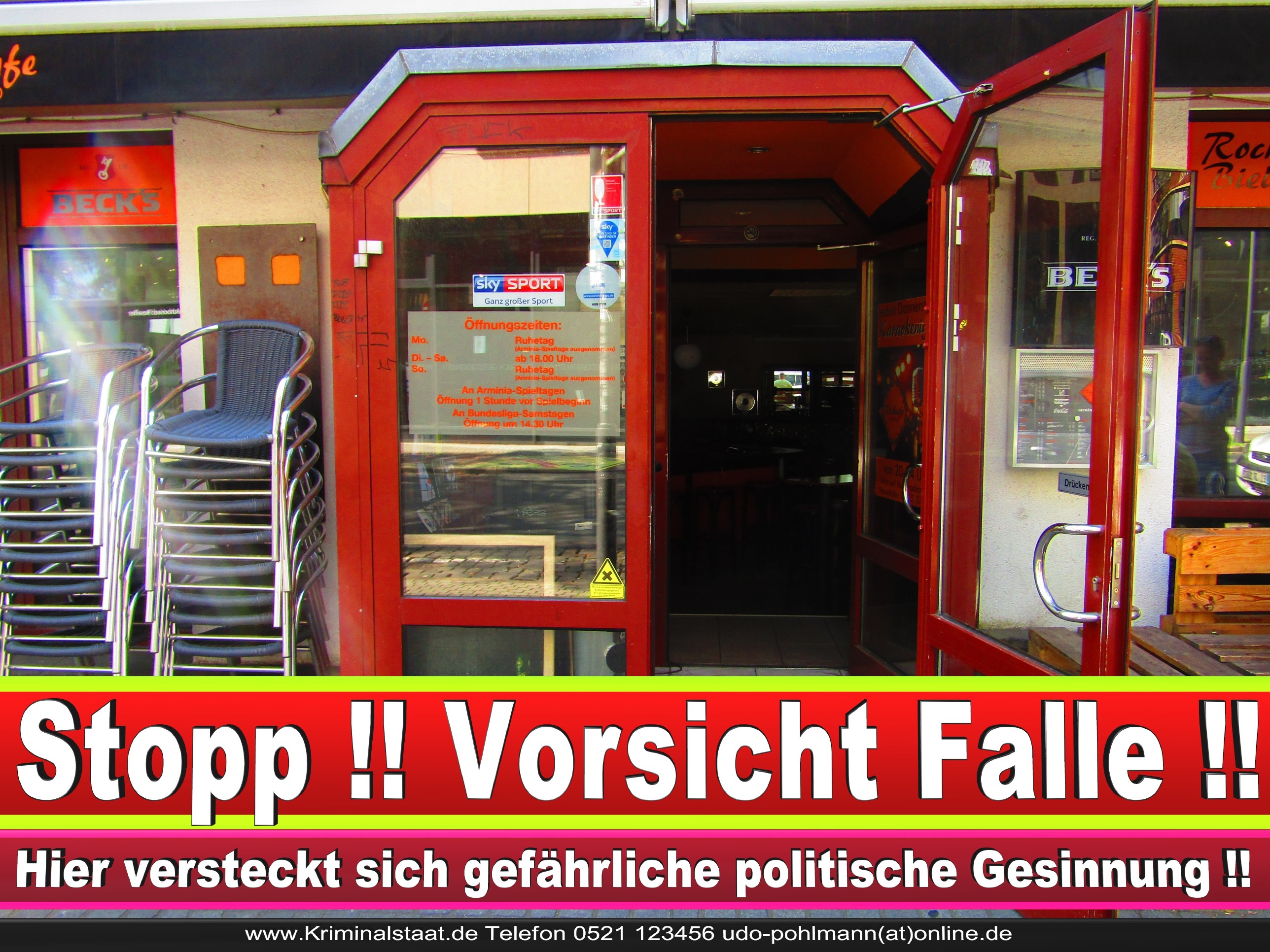 ROCK CAFE BIELEFELD CDU BIELEFELD Inhaber Niklas Meyer Und Markus Prange 2 LANDTAGSWAHL BUNDESTAGSWAHL BÜRGERMEISTERWAHL