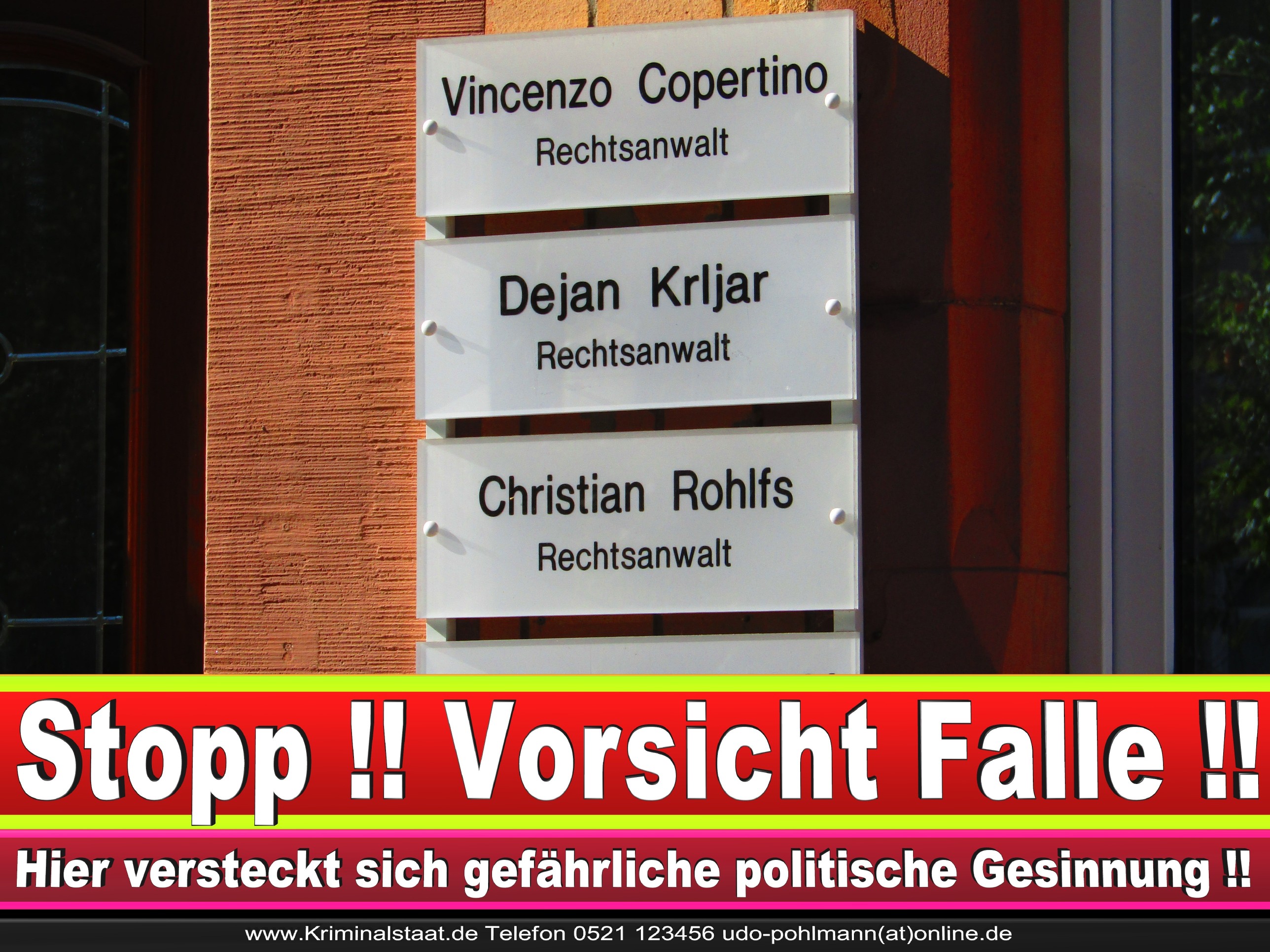 Rechtsanwalt Vincenzo Copertino Siekerwall 7 Bielefeld CDU 8