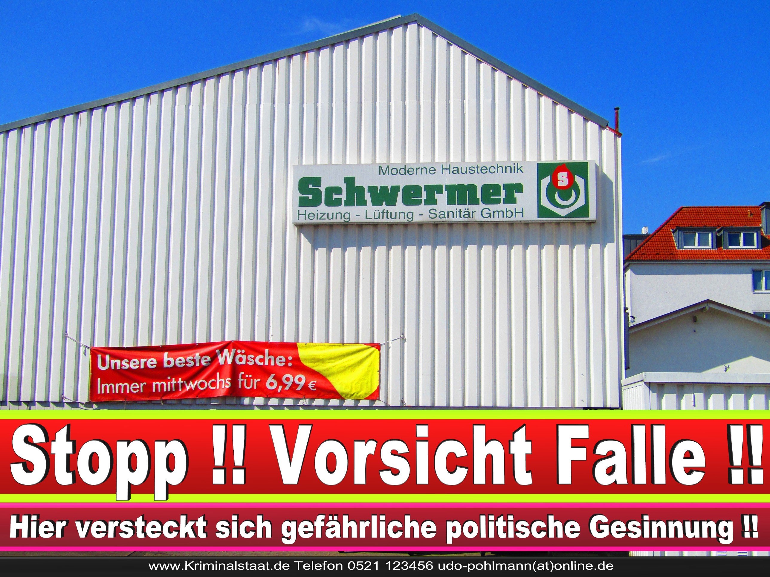 SCHWERMER BIELEFELD HEIZUNG SANITÄR CDU BIELEFELD 5 LANDTAGSWAHL BUNDESTAGSWAHL BÜRGERMEISTERWAHL
