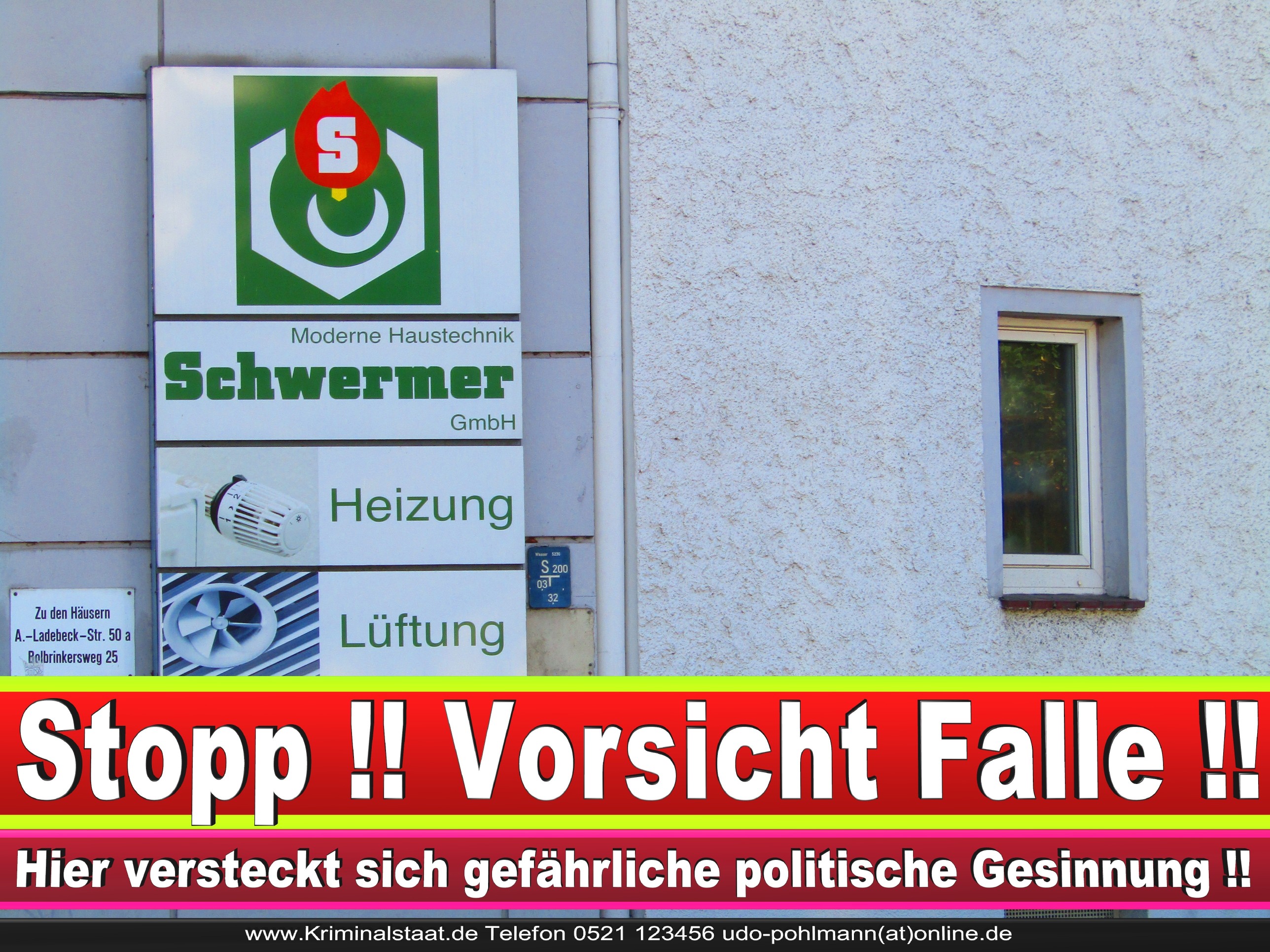 SCHWERMER BIELEFELD HEIZUNG SANITÄR CDU BIELEFELD 9 LANDTAGSWAHL BUNDESTAGSWAHL BÜRGERMEISTERWAHL