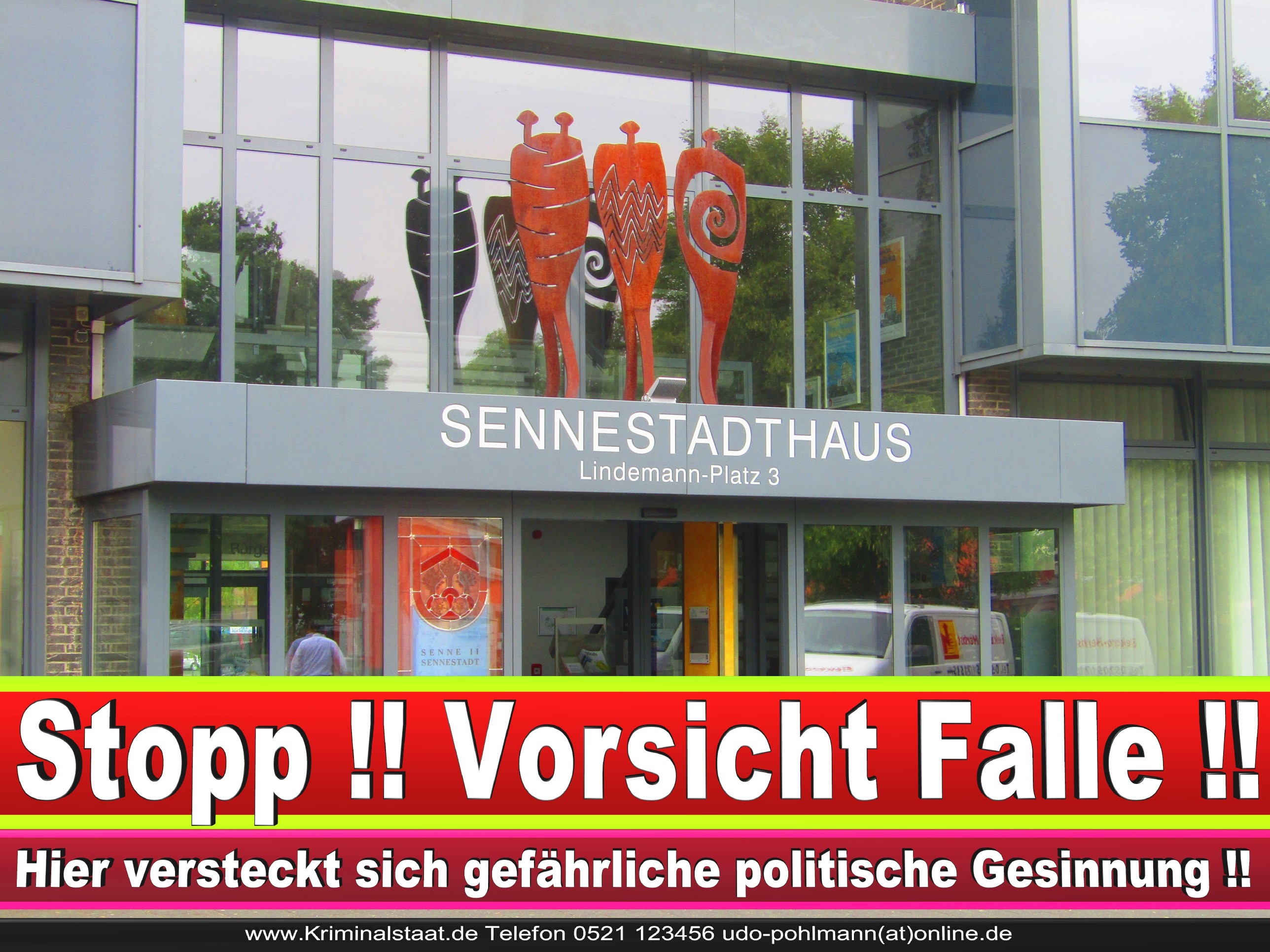 SENNESTADTVEREIN CDU BIELEFELD 3 LANDTAGSWAHL BUNDESTAGSWAHL BÜRGERMEISTERWAHL