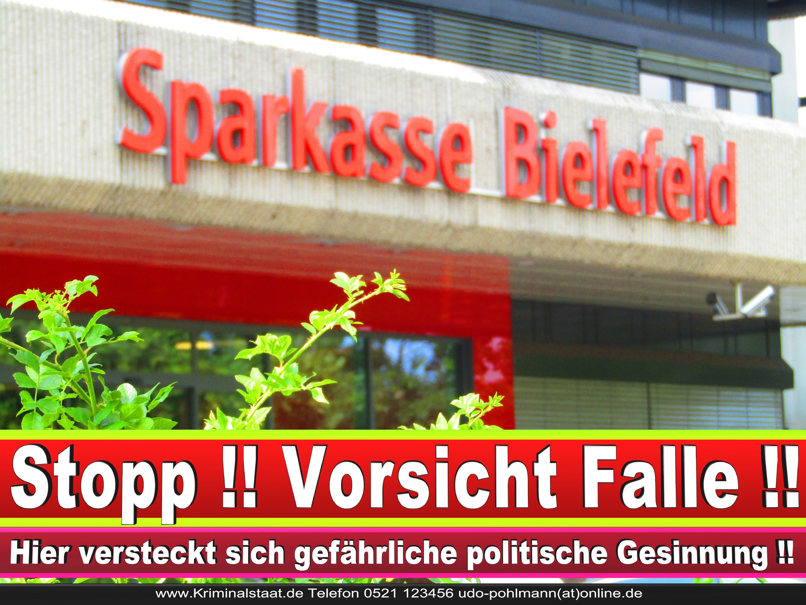 SPARKASSE BIELEFELD ANDREAS RÜTHER CDU BIELEFELD 4 LANDTAGSWAHL BUNDESTAGSWAHL BÜRGERMEISTERWAHL
