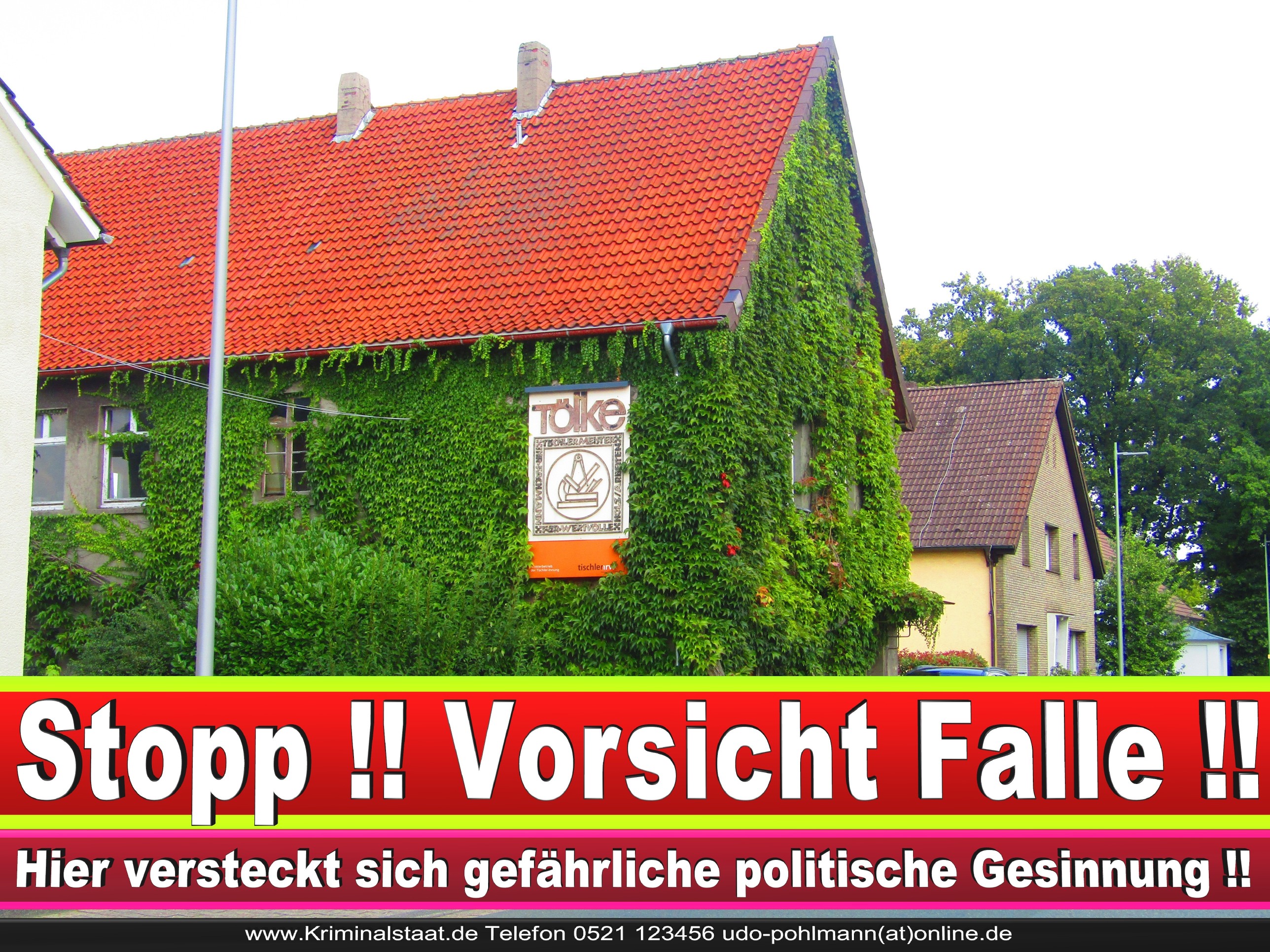 TISCHLEREI TOELKE CDU BIELEFELD TÖLKE 4 LANDTAGSWAHL BUNDESTAGSWAHL BÜRGERMEISTERWAHL