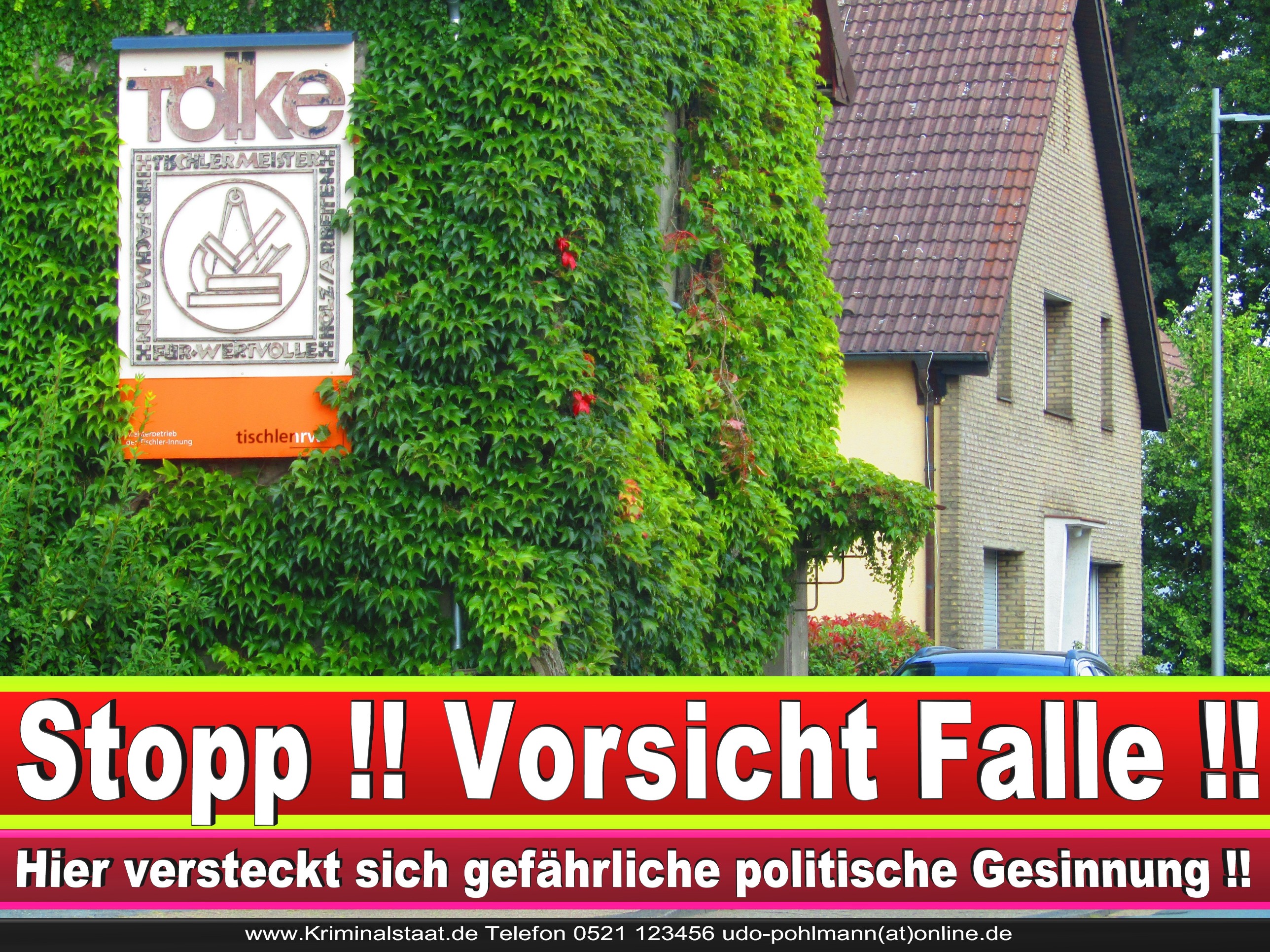 TISCHLEREI TOELKE CDU BIELEFELD TÖLKE 5 LANDTAGSWAHL BUNDESTAGSWAHL BÜRGERMEISTERWAHL