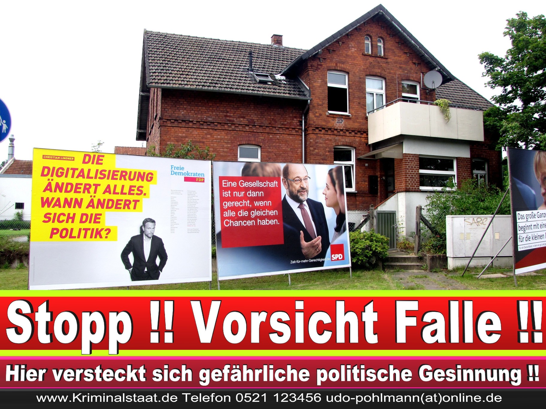 Wahlwerbung Wahlplakate Landtagswahl 2019 Europawahl CDU SPD FDP 2021 (101)