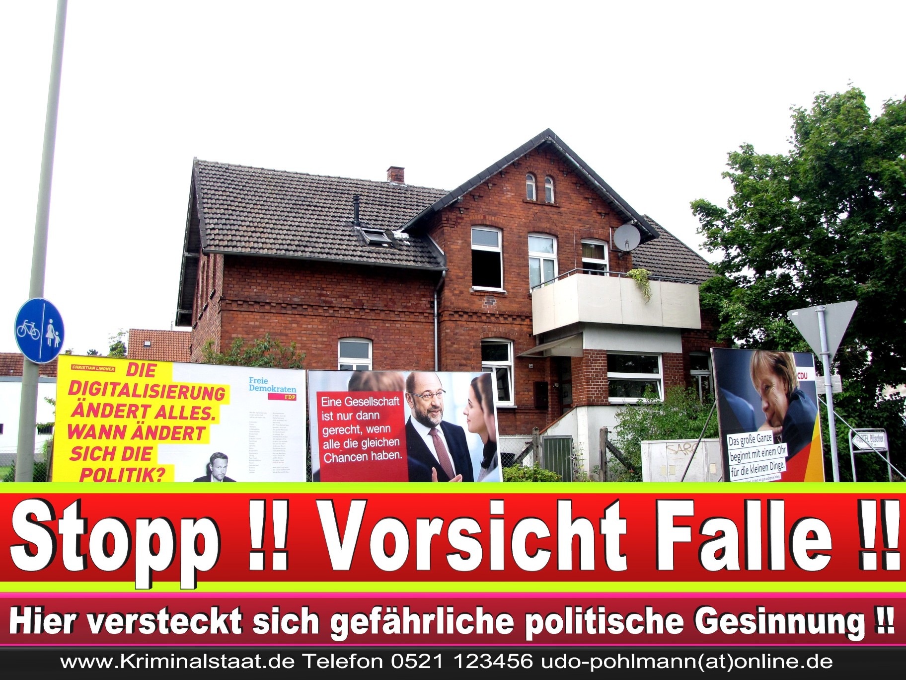 Wahlwerbung Wahlplakate Landtagswahl 2019 Europawahl CDU SPD FDP 2021 (108)