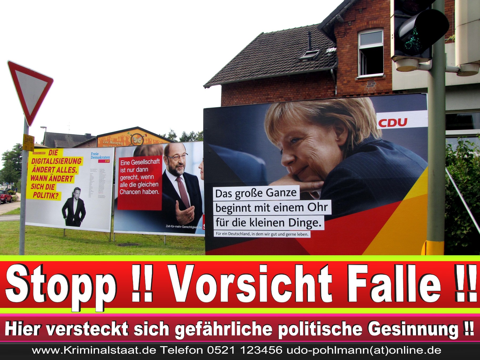 Wahlwerbung Wahlplakate Landtagswahl 2019 Europawahl CDU SPD FDP 2021 (71)