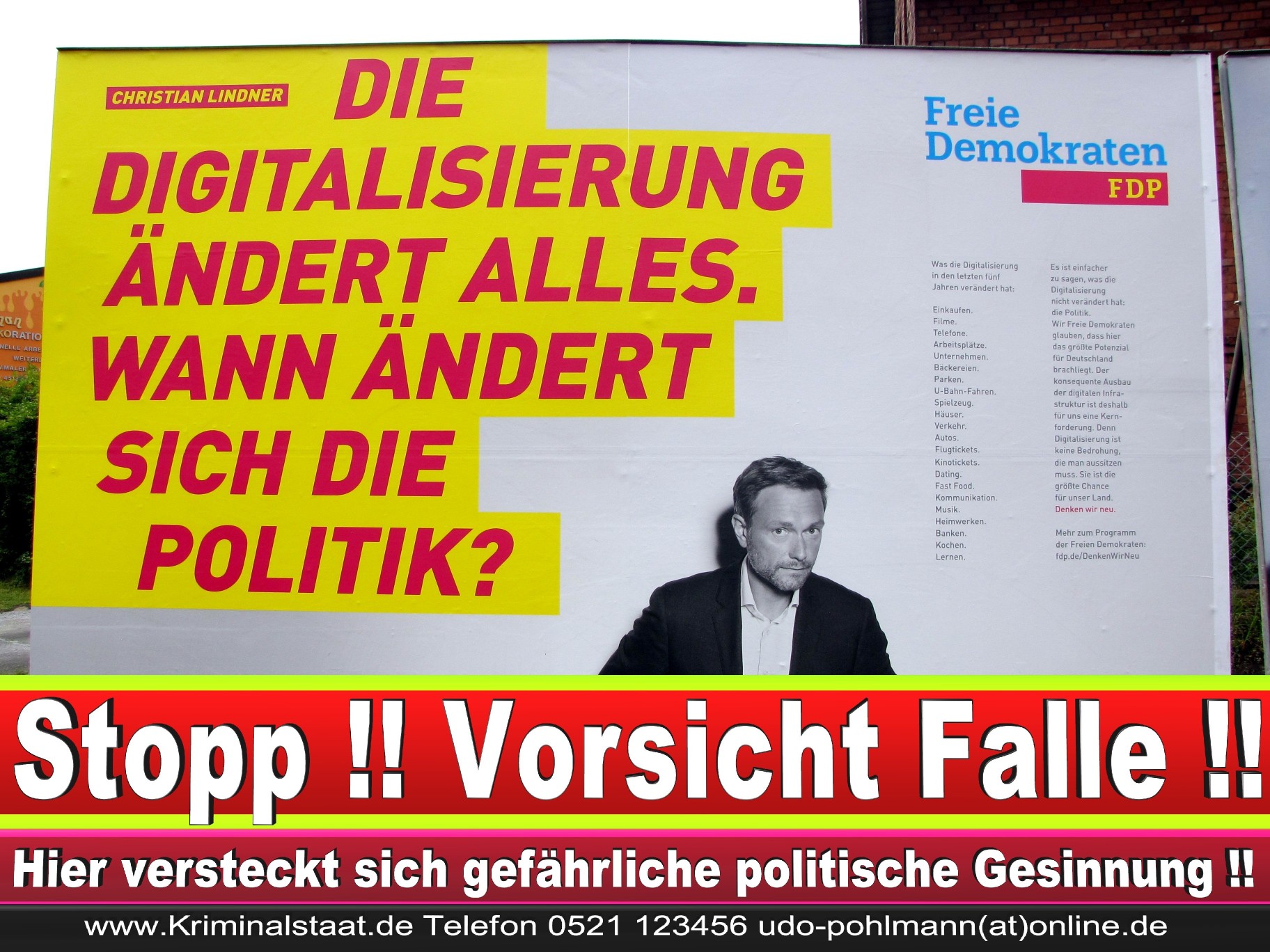Wahlwerbung Wahlplakate Landtagswahl 2019 Europawahl CDU SPD FDP 2021 (96)